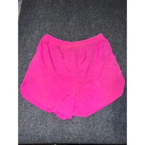 Extra Elements Womens Neon Pink Nylon Athletic Running Shorts Size XL Vintage